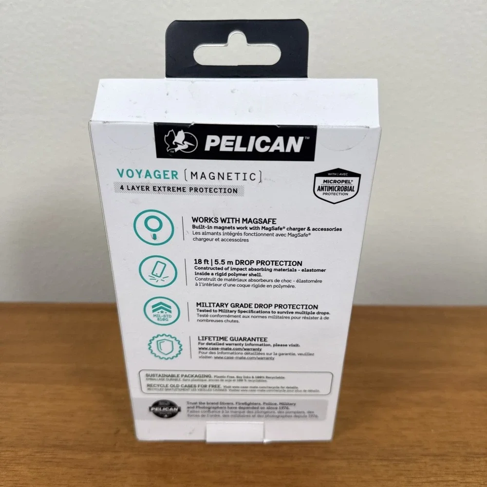 Pelican Voyager Magnetic Case For Magsafe for iPhone 14/13 BLACK